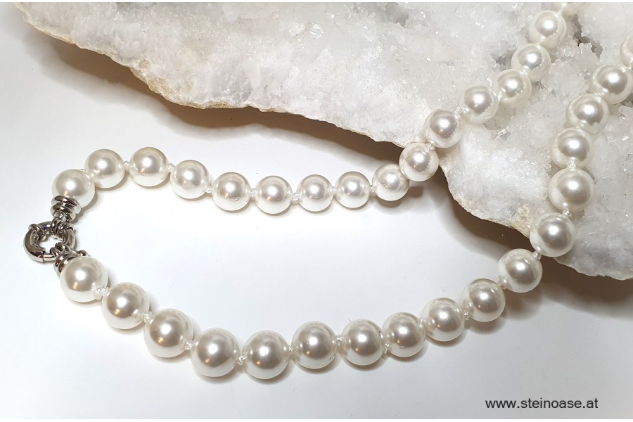 Kette Muschelkern - Perle 10mm